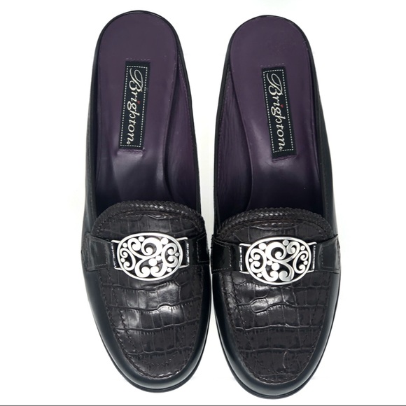NWT Brighton Leather Slip-On Mules. - Picture 3 of 9